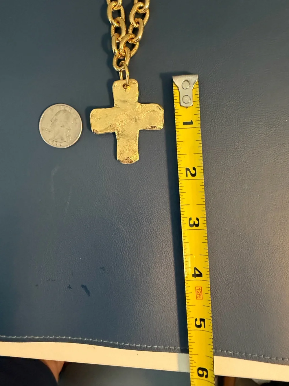 Susan Shaw - Cross Pendant Necklace (worn one time) - Picture 4 of 7